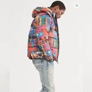 Ralph Lauren Patchwork Ripstop Down Jacket